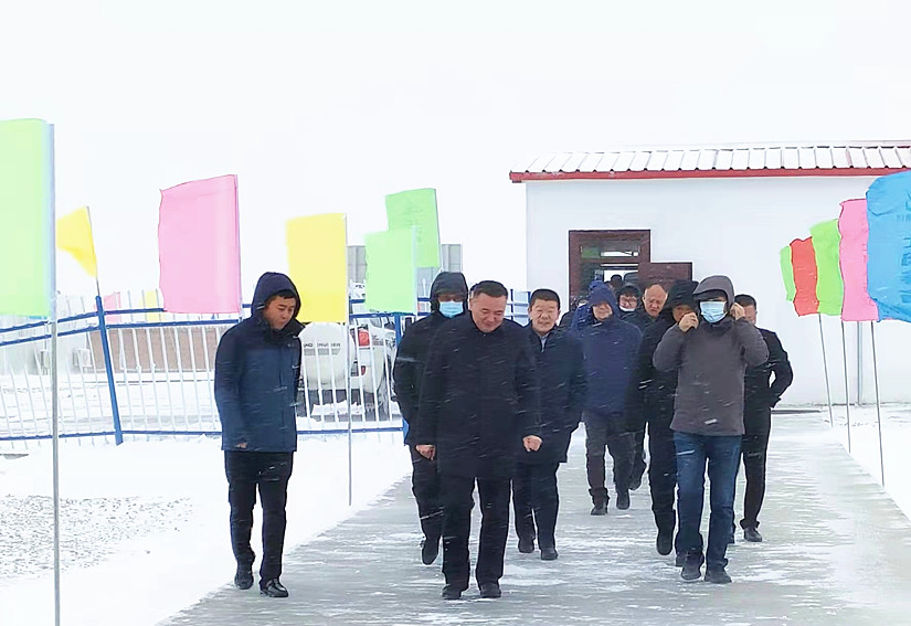 阿勒泰地委、行署帶隊(duì)的觀摩團(tuán)一行60余人到達(dá)北園春多胎羊產(chǎn)業(yè)園_副本.jpg